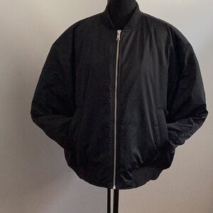 Classic Black Bomber Jacket
